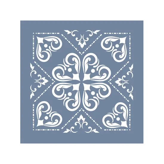 TCS15 Fayans Model Floral Desen Stencil 30x30cm