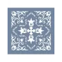 TCS17 Fayans Model Floral Geometrik Stencil 30x30cm