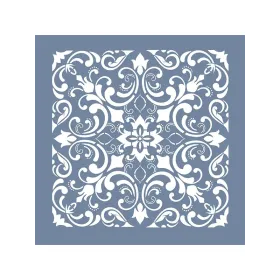 TCS19 Fayans Model Floral Desen Stencil 30x30cm