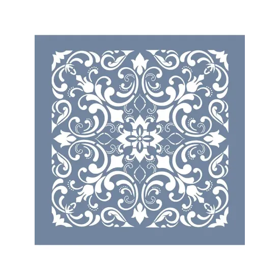 TCS19 Fayans Model Floral Desen Stencil 30x30cm