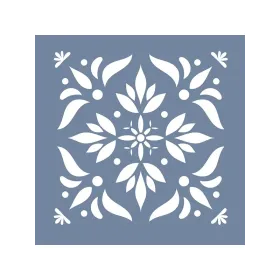TCS22 Fayans Model Floral Yaprak Stencil 30x30cm