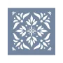TCS22 Fayans Model Floral Yaprak Stencil 30x30cm