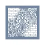 GCS002 Kolaj Model Grunge Duvar Stencil 45x45cm
