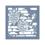 GCS003 Kolaj Model Grunge Duvar Stencil 45x45cm
