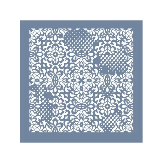 GCS006 Kolaj Model Grunge Duvar Stencil 45x45cm
