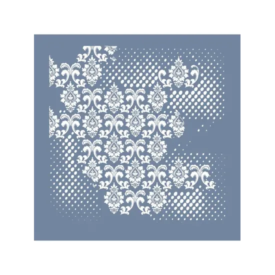 GCS007 Kolaj Model Grunge Duvar Stencil 45x45cm