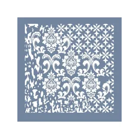 GCS008 Kolaj Model Grunge Duvar Stencil 45x45cm