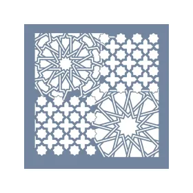 GCS010 Kolaj Model Grunge Duvar Stencil 45x45cm