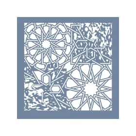 GCS011 Kolaj Model Grunge Duvar Stencil 45x45cm