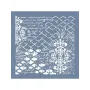 GCS012 Kolaj Model Grunge Duvar Stencil 45x45cm