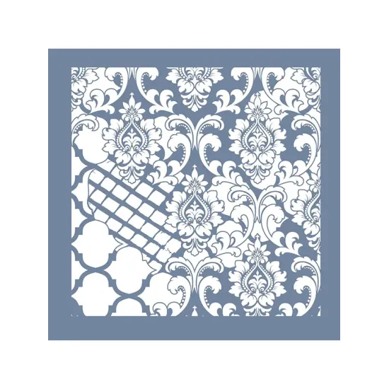 GCSM04 Kolaj Model Grunge Duvar Stencil 25x25cm