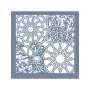 GCSM11 Kolaj Model Grunge Duvar Stencil 25x25cm
