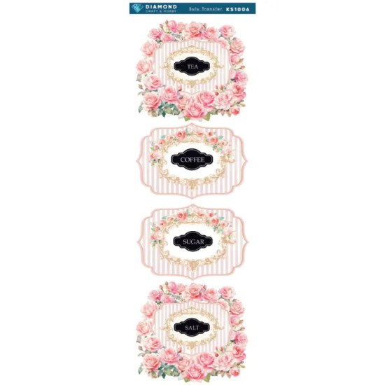 Diamond Sulu Transfer Kağıdı KS1006 10x30cm