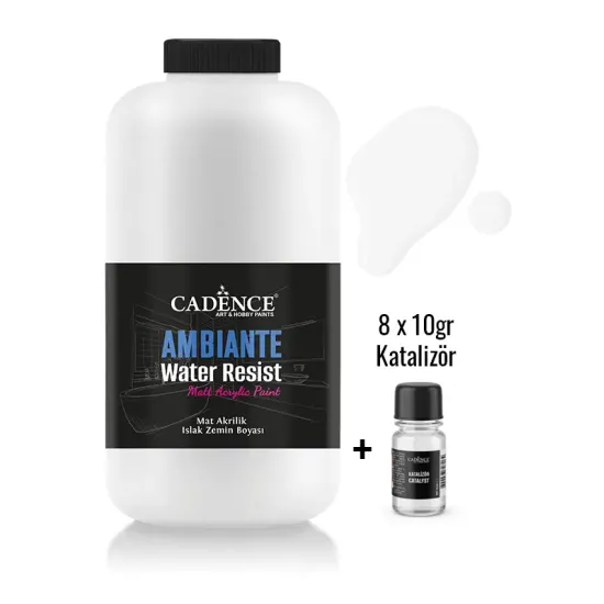 AW01 Beyaz Ambiante Islak Zemin Boyası 2LT + Katalizör 80GR
