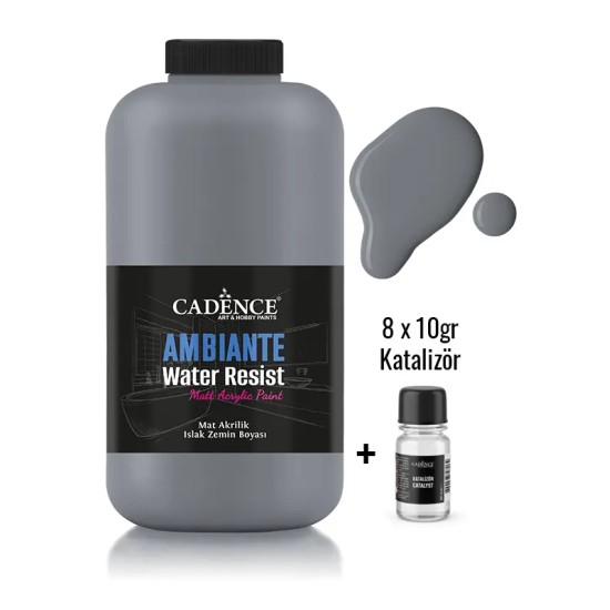 AW21 Koyu Gri Ambiante Islak Zemin Boyası 2LT + Katalizör 80GR
