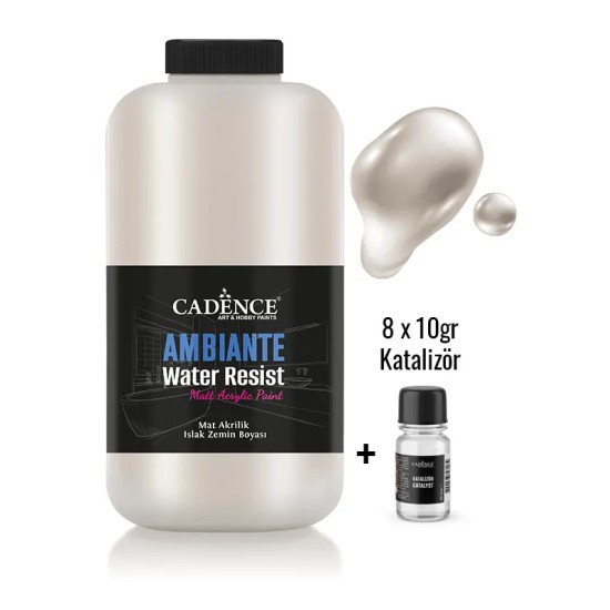 AWM02 Platin Metalik Ambiante Islak Zemin Boyası 2LT + Katalizör 80GR