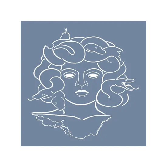 EHAN08 Medusa Desen Stencil 45x45cm