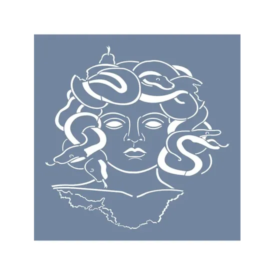 EHAN09 Medusa Desen Stencil 45x45cm
