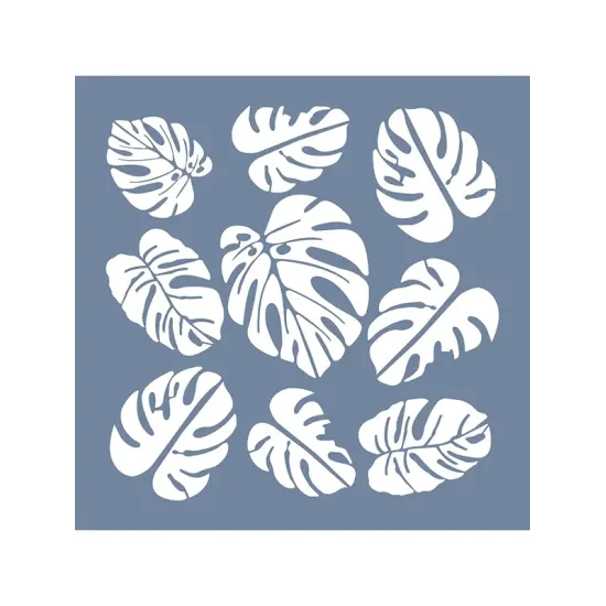 EHB01 Yaprak Desen Stencil 45x45cm