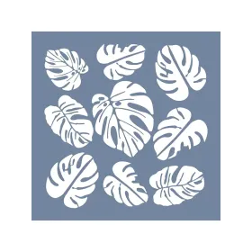 EHB01 Yaprak Desen Stencil 25x25cm