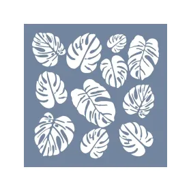 EHB02 Yaprak Desen Stencil 45x45cm