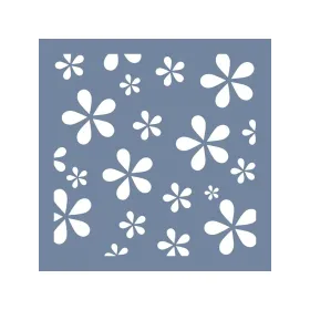 EHB14 Çiçek Desen Stencil 25x25cm
