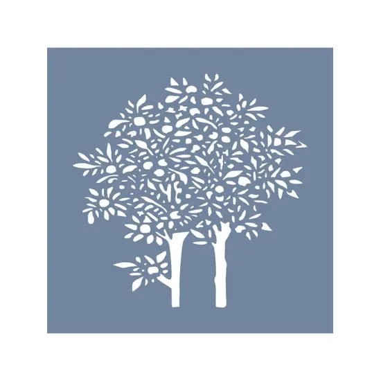 EHB20 Limon Ağacı Desen Stencil 20x20cm