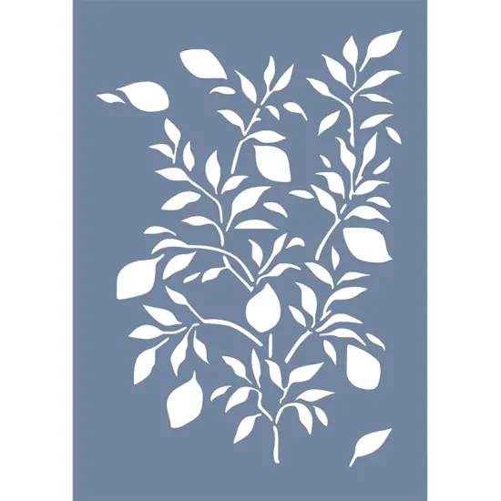 EHB22 Limon Ağacı Desen Stencil 21x30cm