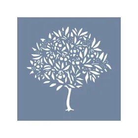 EHB23 Portakal Ağacı Desen Stencil 60x60cm