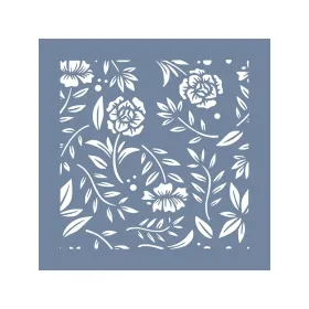 EHB32 Karanfil Desen Stencil 20x20cm