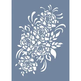 EHB35 Gül Buketi Desen Stencil 25x35cm