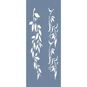 EHB37 Sarmaşık Dalı Şerit Desen Stencil 10x25cm