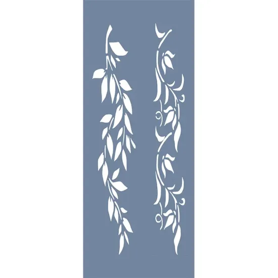 EHB37 Sarmaşık Dalı Şerit Desen Stencil 10x25cm