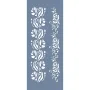 EHB45 Gül Şerit Desen Stencil 10x25cm