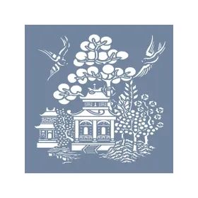 EHBÇ03 Japon Bahçesi Desen Stencil 45x45cm