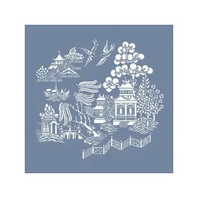 EHBÇ06 Japon Bahçesi Desen Stencil 45x45cm