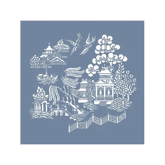 EHBÇ06 Japon Bahçesi Desen Stencil 45x45cm