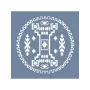 EHBL15 Blue Blanc Kilim Desen Stencil 45x45cm