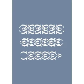EHBR25 Bordür Desen Stencil 21x30cm