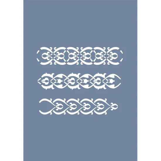 EHBR25 Bordür Desen Stencil 21x30cm