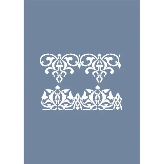 EHBR26 Bordür Desen Stencil 21x30cm