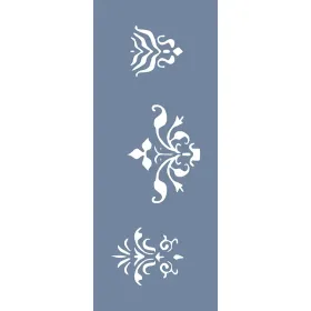 EHBR60 Bordür Desen Stencil 10x25cm