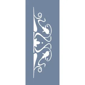EHBR61 Bordür Desen Stencil 10x25cm