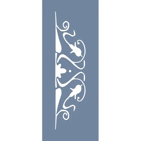 EHBR61 Bordür Desen Stencil 10x25cm