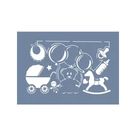 EHÇ06 Çocuk Desen Stencil 25x35cm