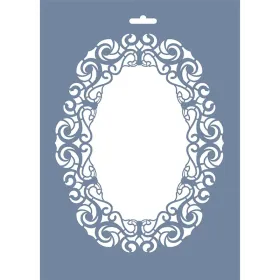 EHÇV08 Çiçek Çerçeve Desen Stencil 25x35cm