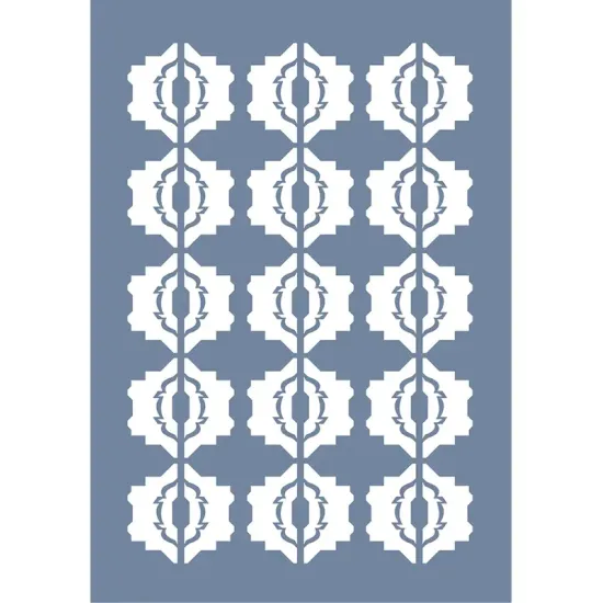 EHDD07 Geometrik Desen Stencil 21x30cm