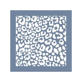 EHDD11 Leopar Desen Stencil 40x40cm