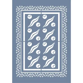 EHDD12 Zeytin Desen Stencil 25x35cm