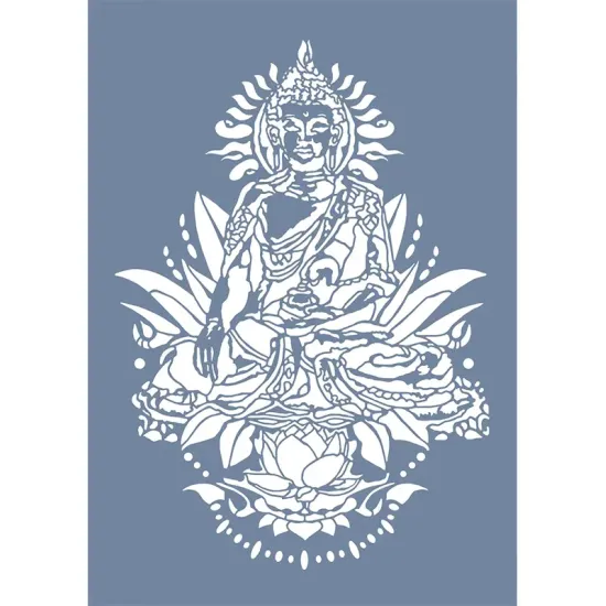 EHDN01 Buda Desen Stencil 25x35cm